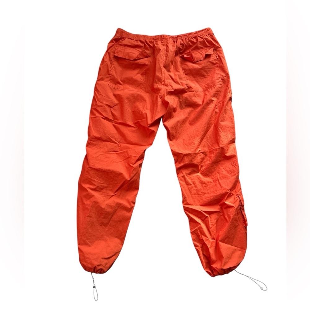 Supreme Bold Orange Cotton Cinch Windbreaker Cargo Pants Authentic Pre-Owned - Picture 2 of 8